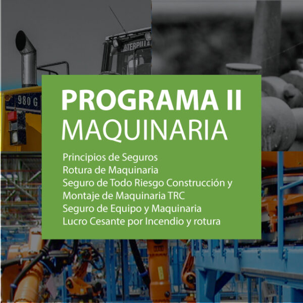 Programa de seguros de maquinaria